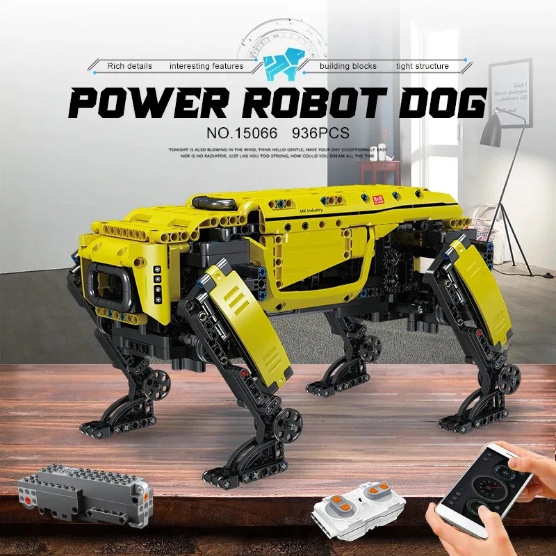 Home Security Robot Dog - MOULD KING 15066/15075 Mainan Robot Teknis