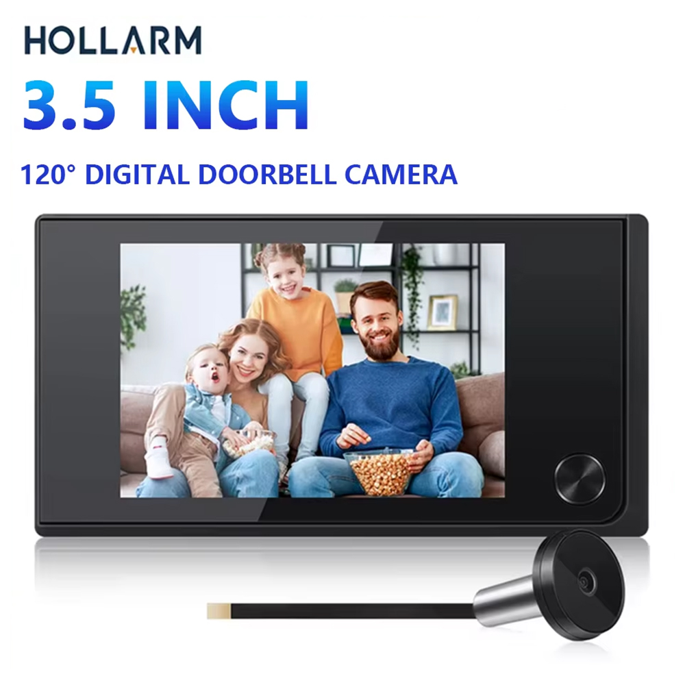 Peephole Camera Viewer - Hollarm Kamera Bel Pintu Nirkabel 3.5