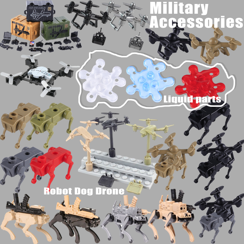 Home Security Robot Dog - Aksesoris Militer Perang Dunia II UAV