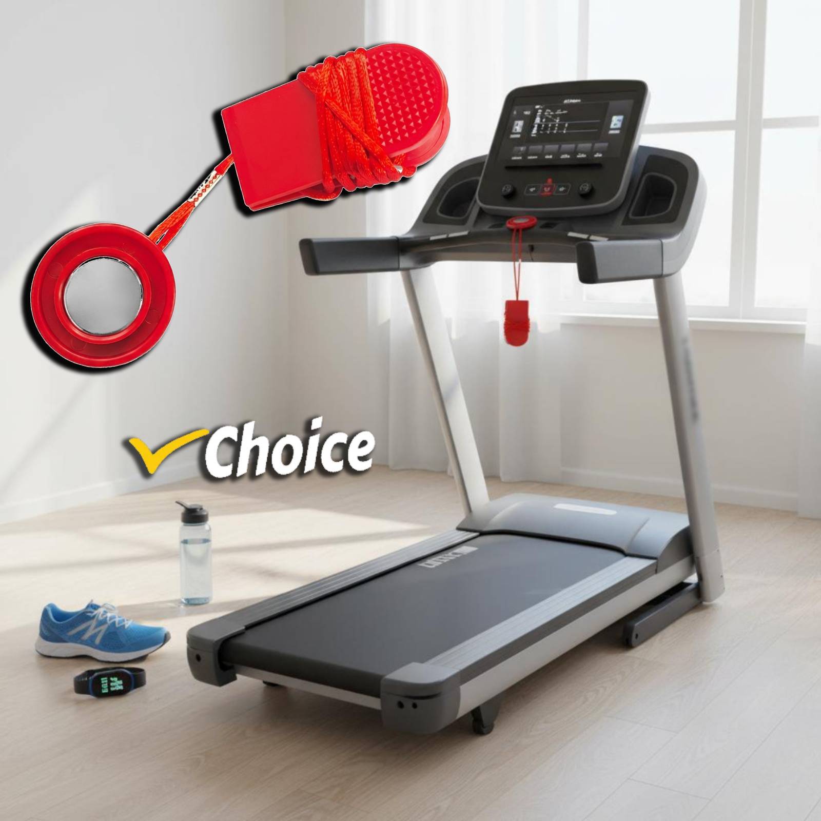 Home Security Training - Aksesoris Treadmill Tombol Darurat Kunci Pengaman