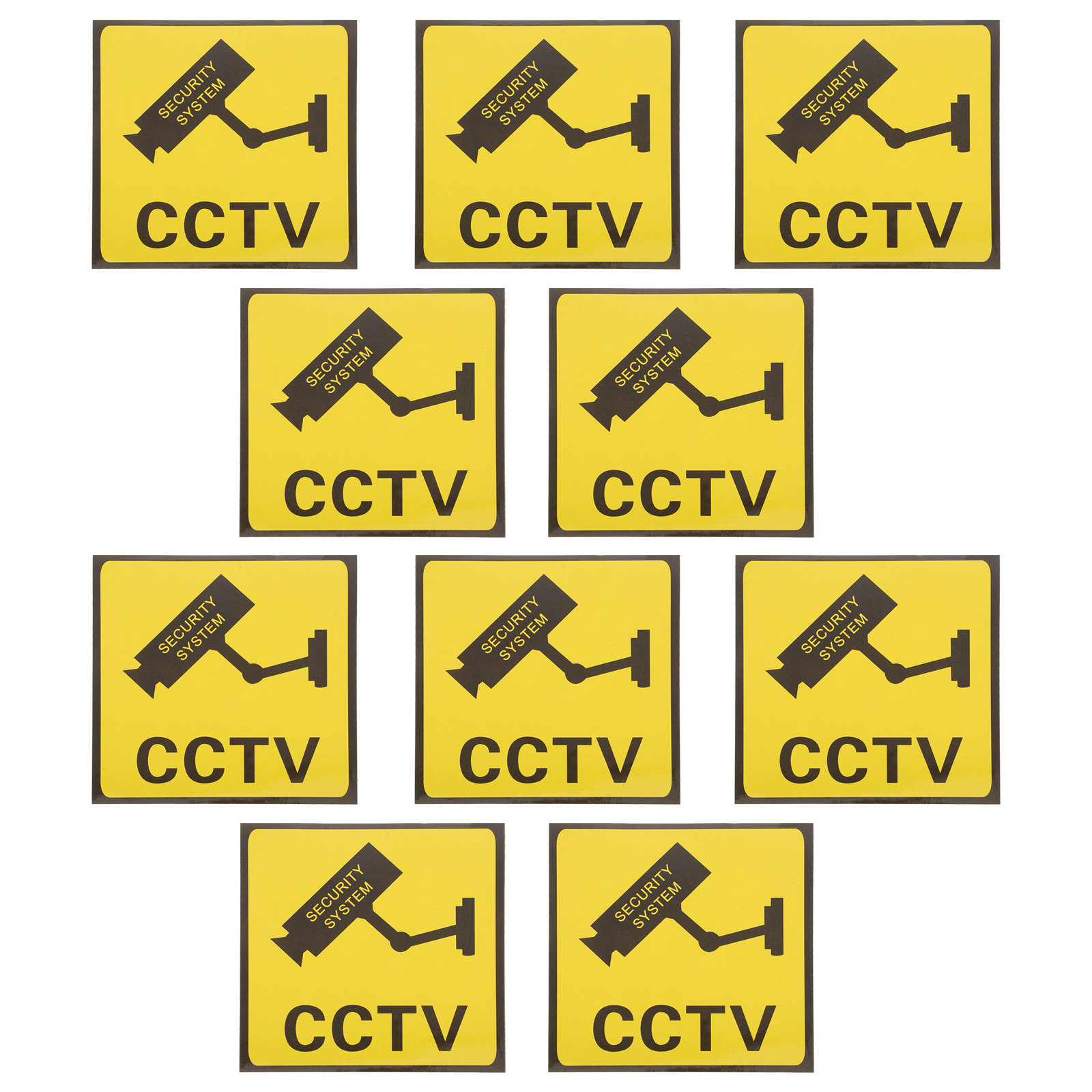 Home Security Companies - 10Pcs Stiker Peringatan Video untuk Kamera
