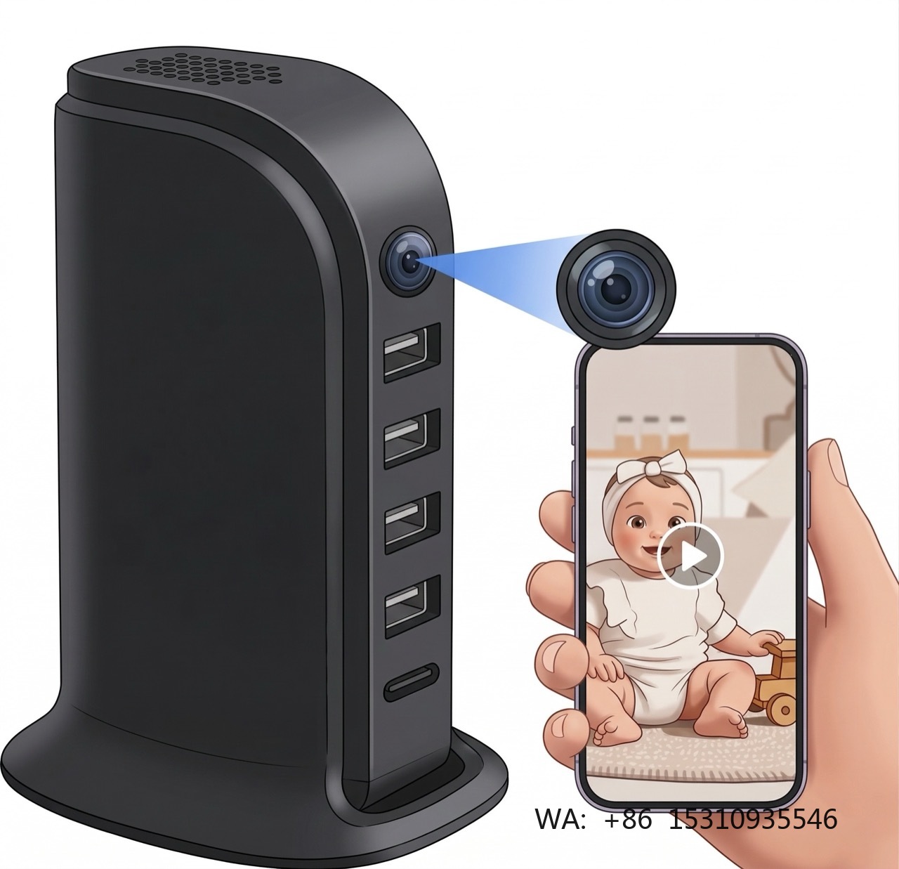 Home Security Officer - Kamera Keamanan Wi-Fi Ringkas untuk Rumah