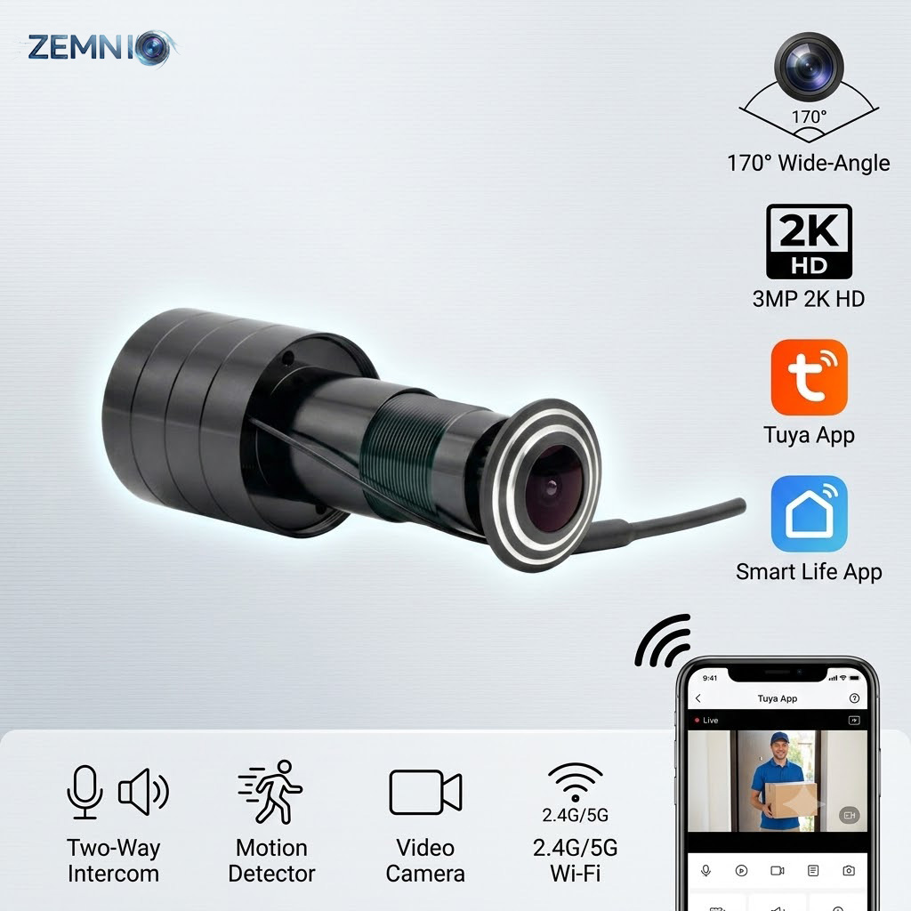 Peephole Camera Viewer - Kamera Lubang Pintu Video WiFi 3MP