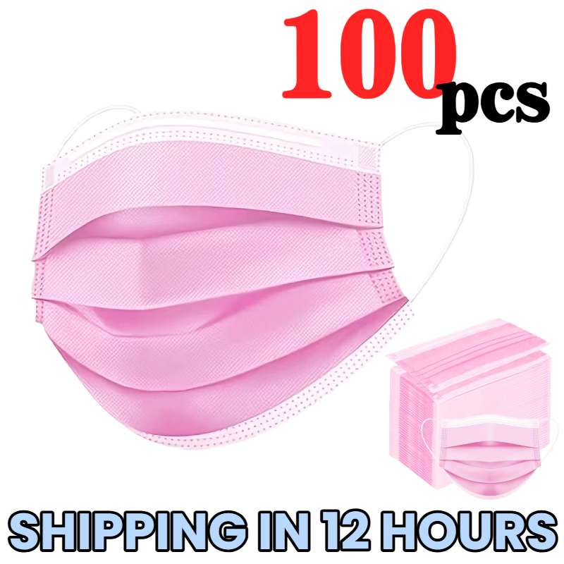 Home Security Officer - 100 Buah Masker Sekali Pakai Warna