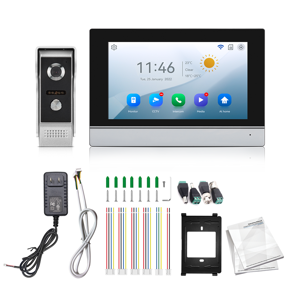 Home Security Tips - Layar IPS 7 Inci 2MP Tuya