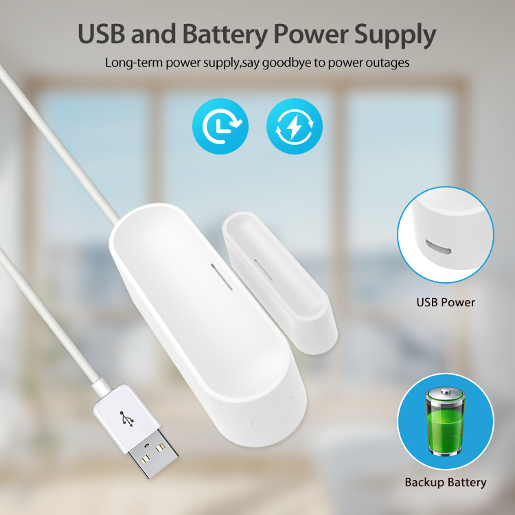 Home Security Battery - Sensor Pintu dan Jendela Pintar Tuya,
