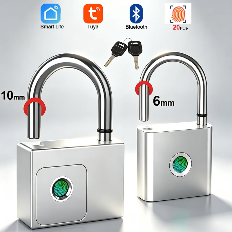 Home Security Battery - Gembok Sidik Jari Bluetooth Kunci Pintu