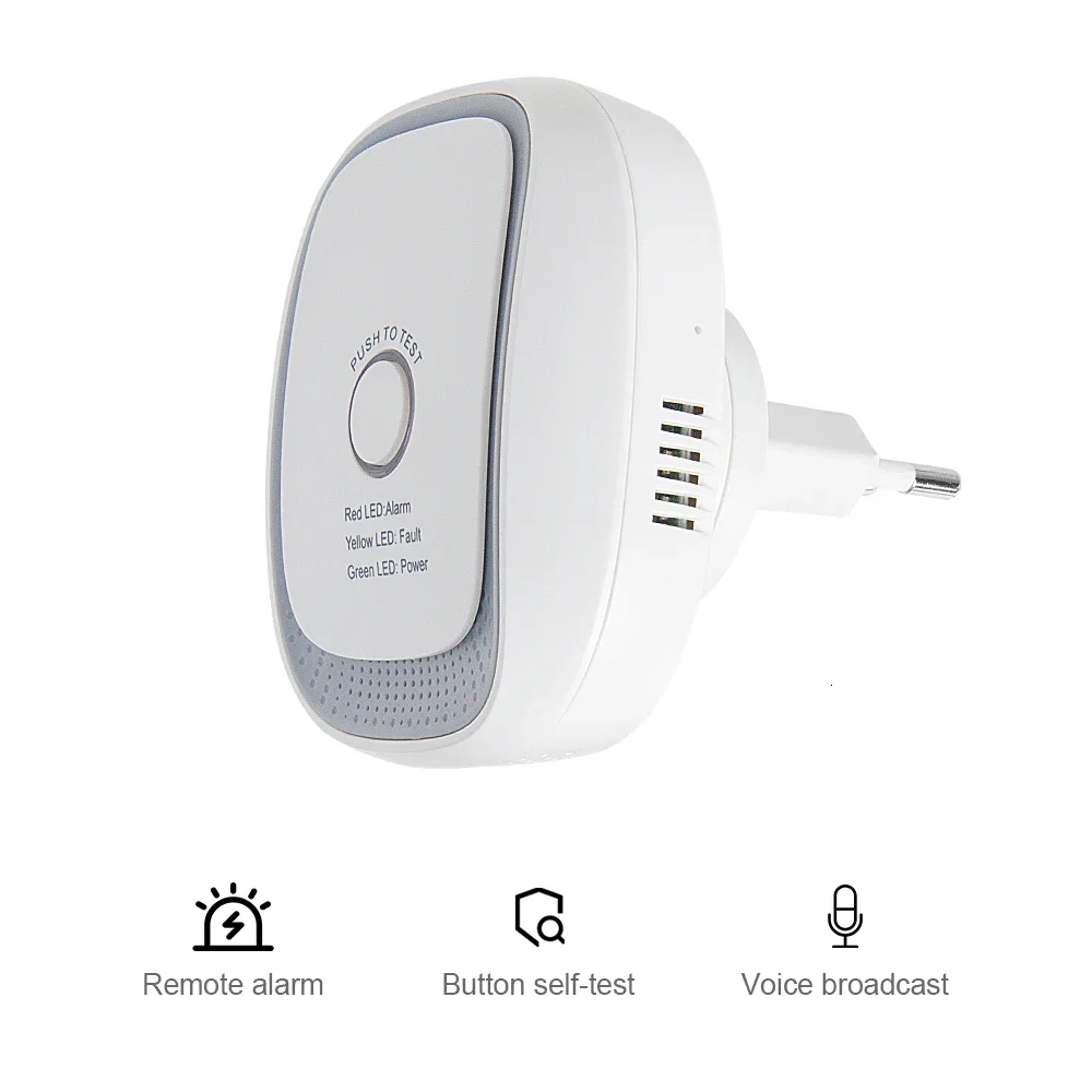 HEIMAN Zigbee Tuya Sensor Gas  - Home Security With Alarm ulasan dan harga