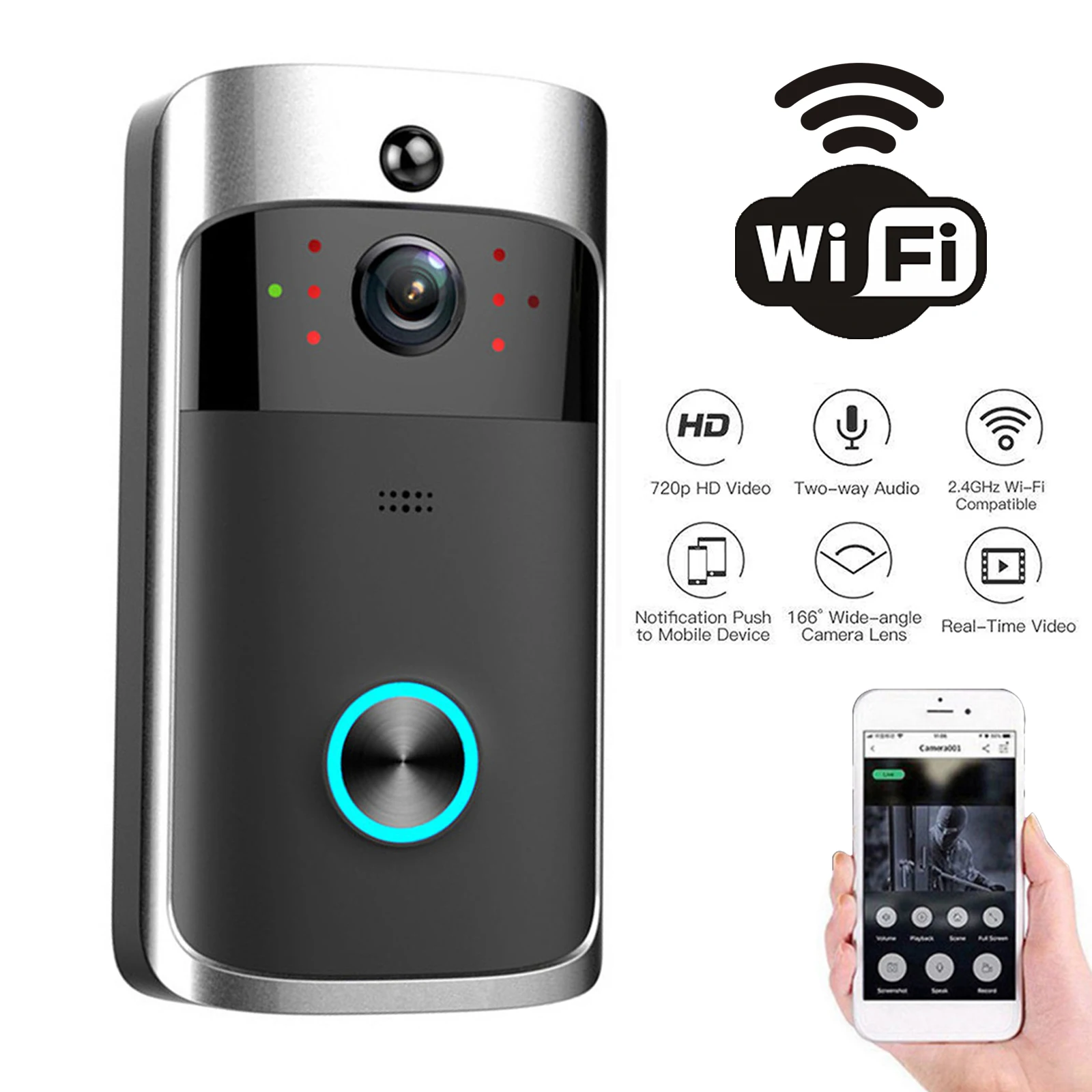 2026 NEW V5 Video Door Bell Wi - Home Security Recorder ulasan dan harga