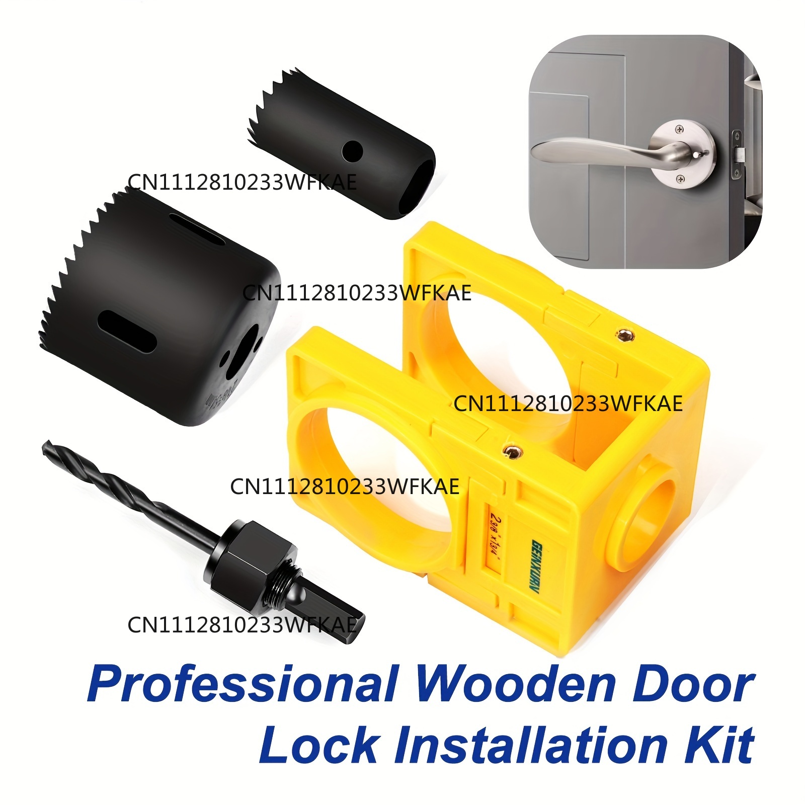 Kit Kunci Pintu Kayu Profesion - Home Security Diy ulasan dan harga