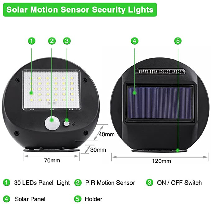 Lampu Tenaga Surya 30LED Lampu - Home Security Flood Lights ulasan dan harga
