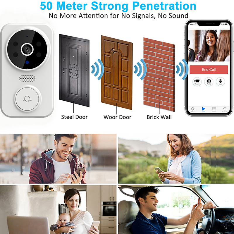 Bel Pintu Video Pintar WiFi Ka - Home Security Recorder ulasan dan harga