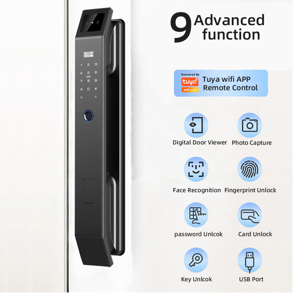 RAYKUBE DF14 Tuya WiFi Kunci S - Peephole Camera Viewer ulasan dan harga