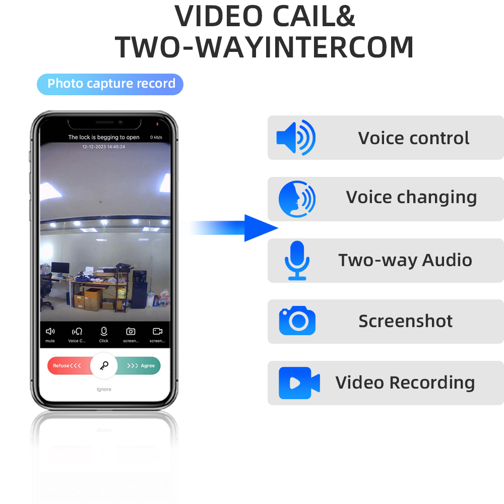 RAYKUBE DF14 Tuya WiFi Kunci S - Peephole Camera Viewer ulasan dan harga