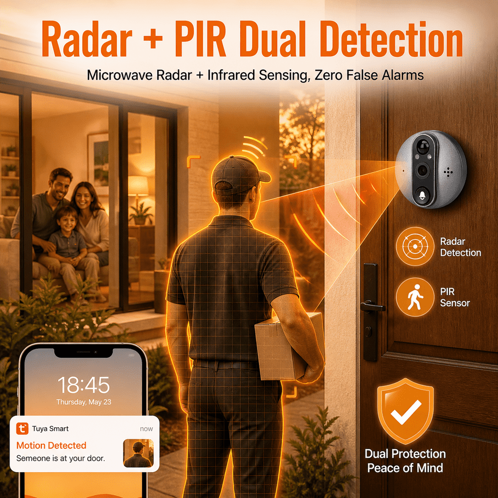 4.3 Inci Tuya Smart Life 5MP M - Peephole Camera Viewer ulasan dan harga