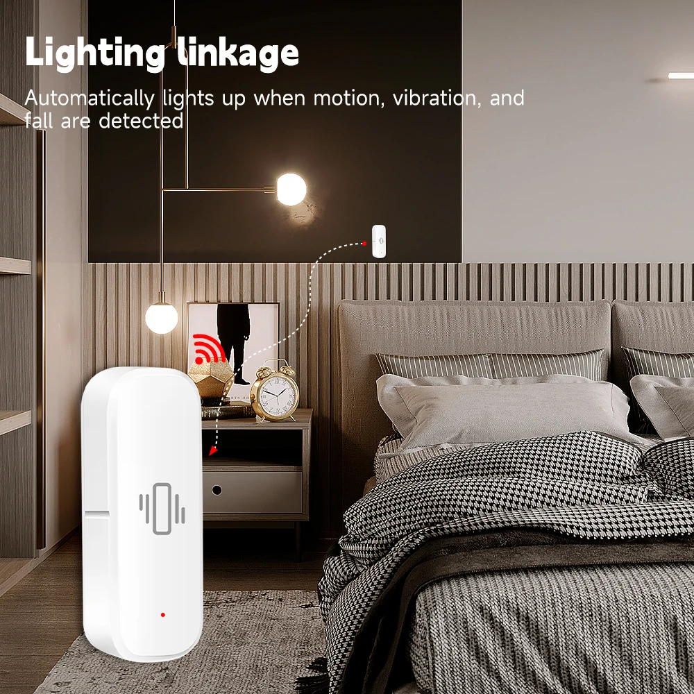 Sensor Getaran Cerdas WiFi/Zig - Home Security With Alarm ulasan dan harga