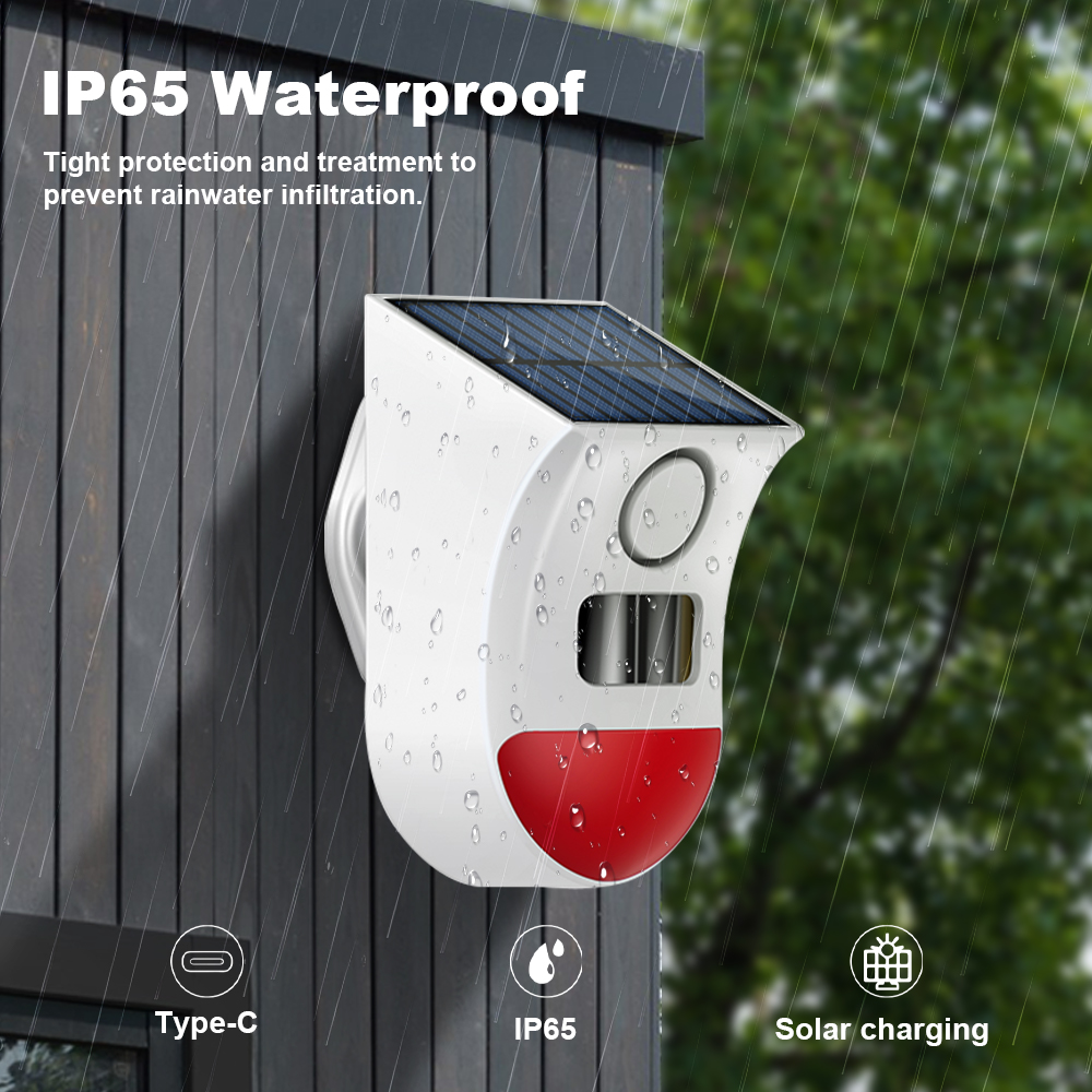 Tuya Zigbee Solar Siren Alarm  - Home Security System Installation ulasan dan harga