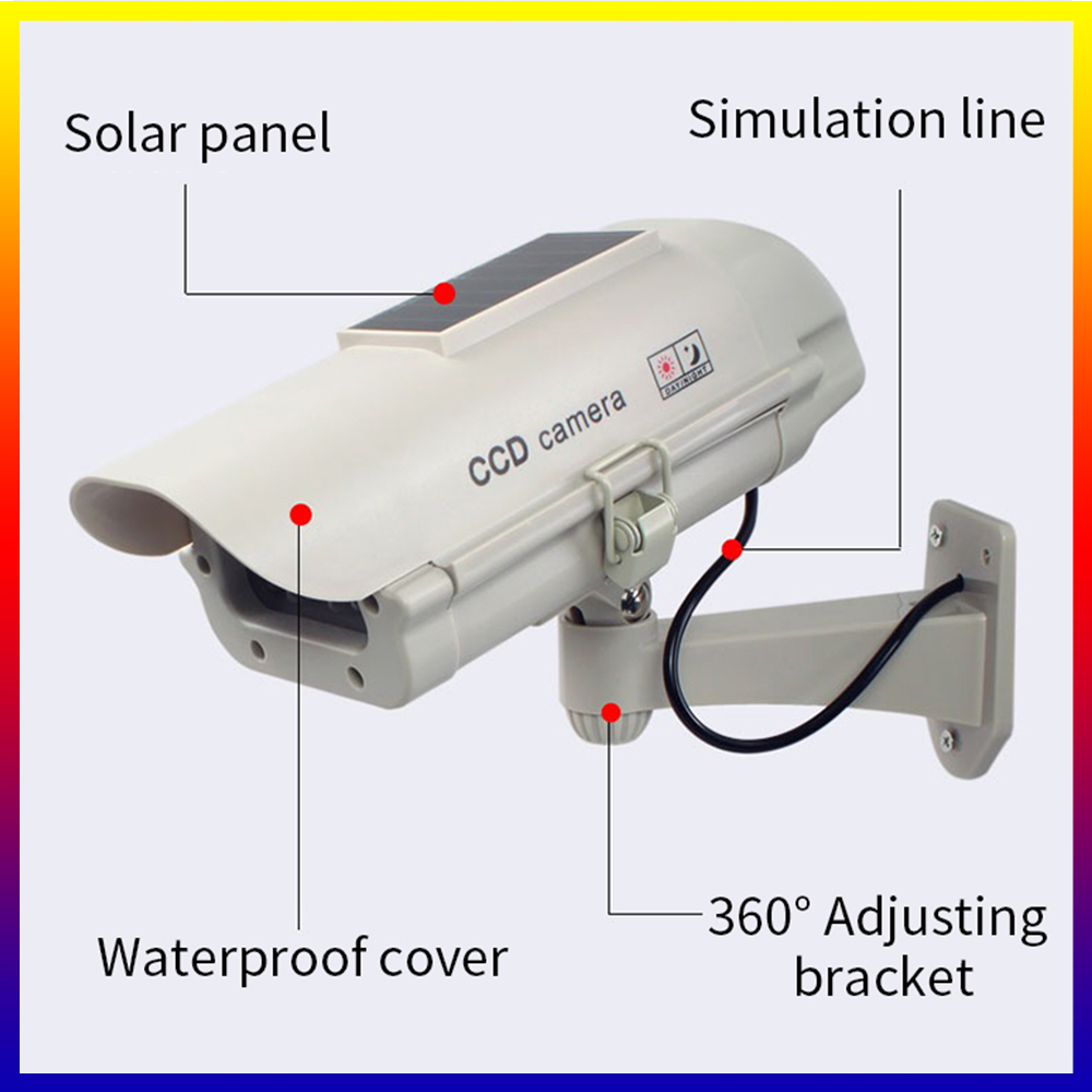 Kamera Solar Simulasi Tahan Ai - Home Security Diy ulasan dan harga