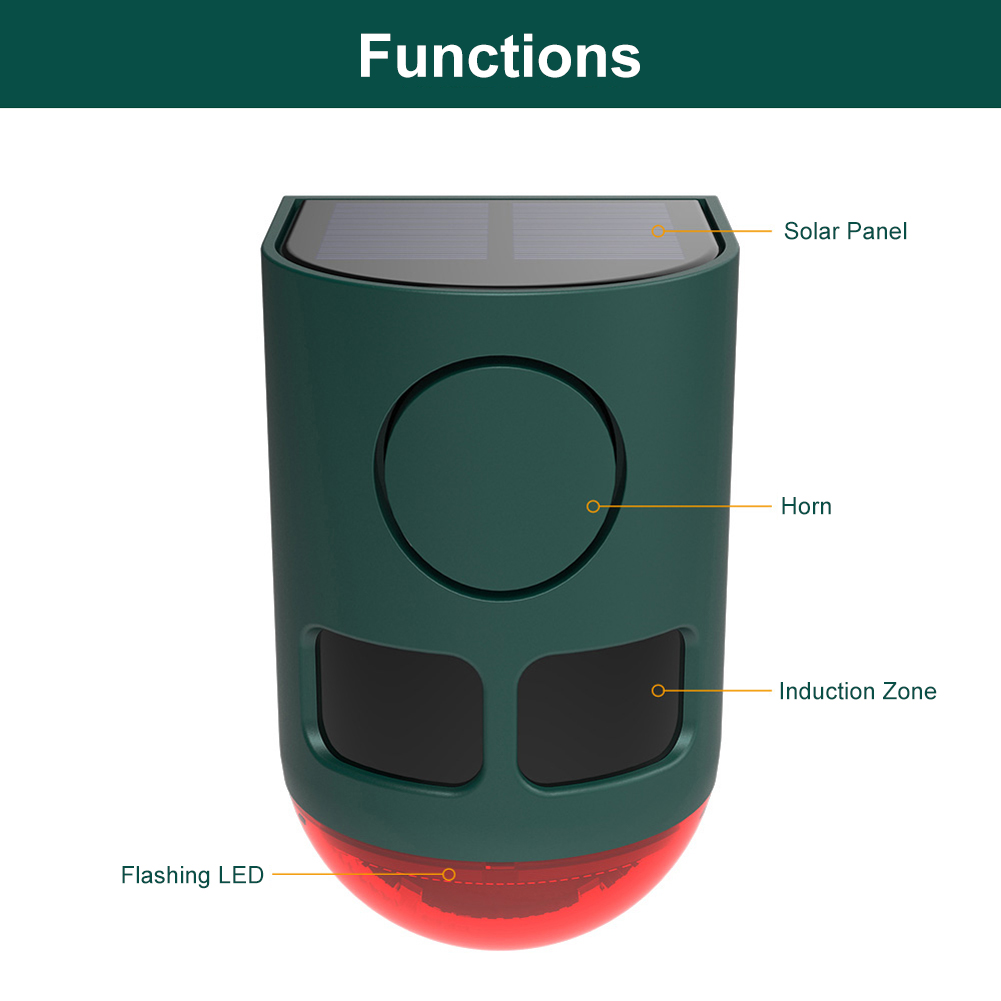 Alarm Sensor Gerak Luar Ruanga - Home Security Yard Sensors ulasan dan harga