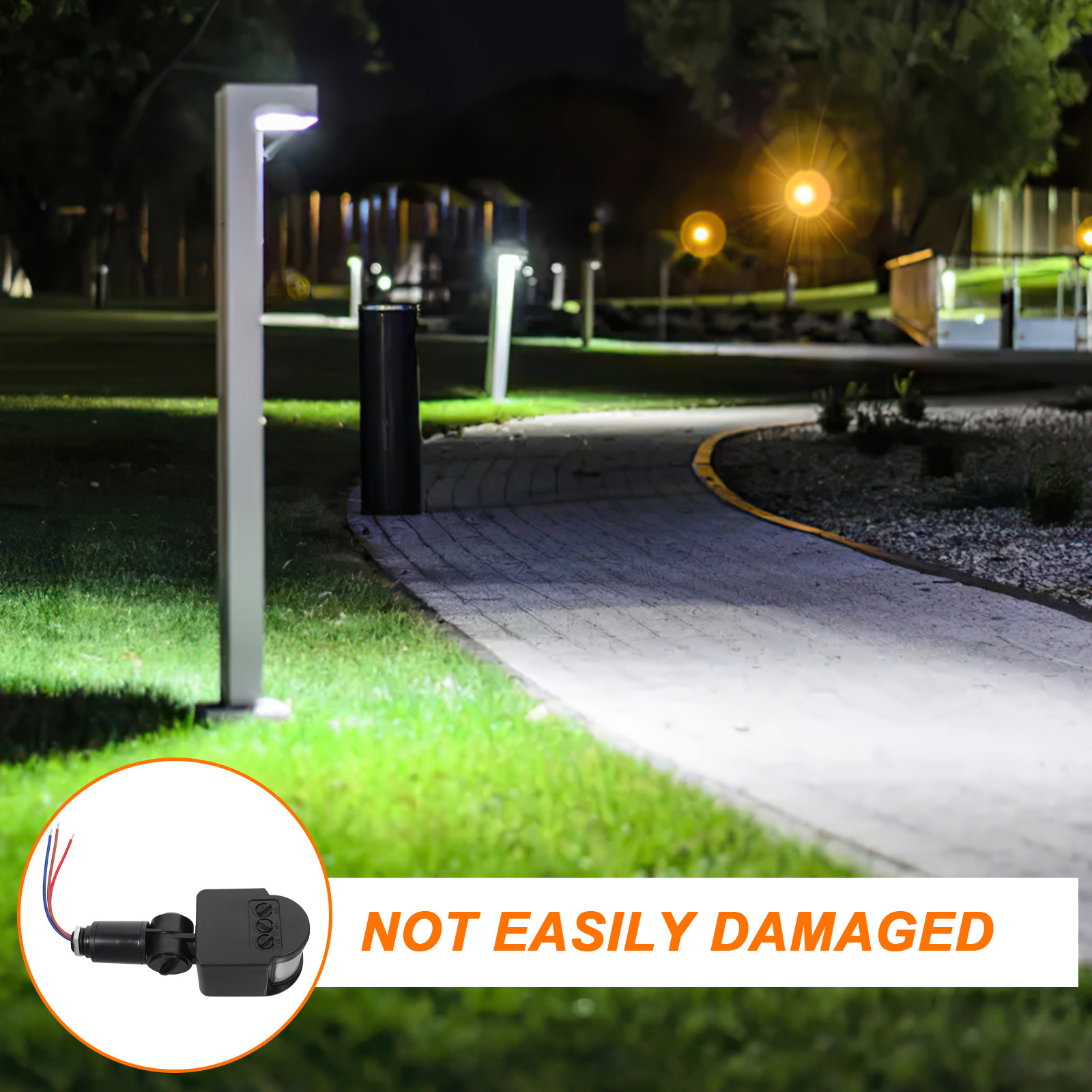 Lampu Sensor Gerak Inframerah  - Home Security Yard Sensors ulasan dan harga