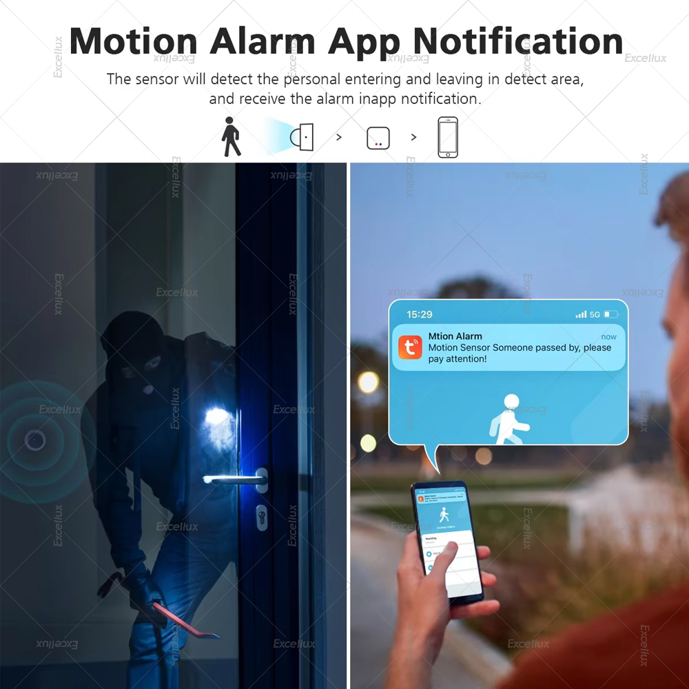 Sensor Gerak PIR Manusia Zigbe - Home Security With Alarm ulasan dan harga