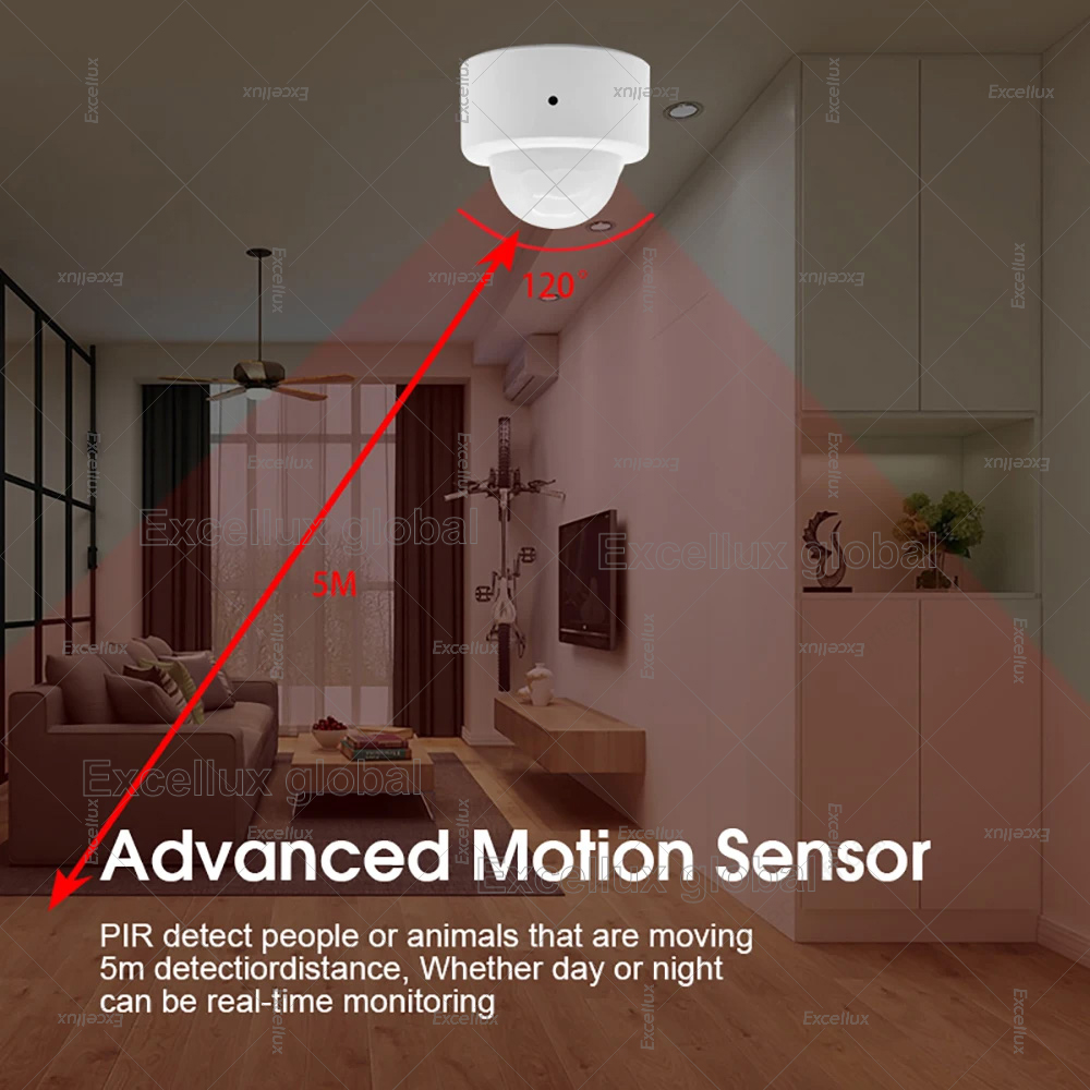 Sensor Gerak PIR Manusia Zigbe - Home Security With Alarm ulasan dan harga