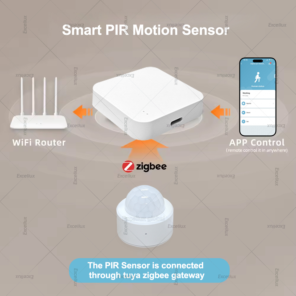 Sensor Gerak PIR Manusia Zigbe - Home Security With Alarm ulasan dan harga
