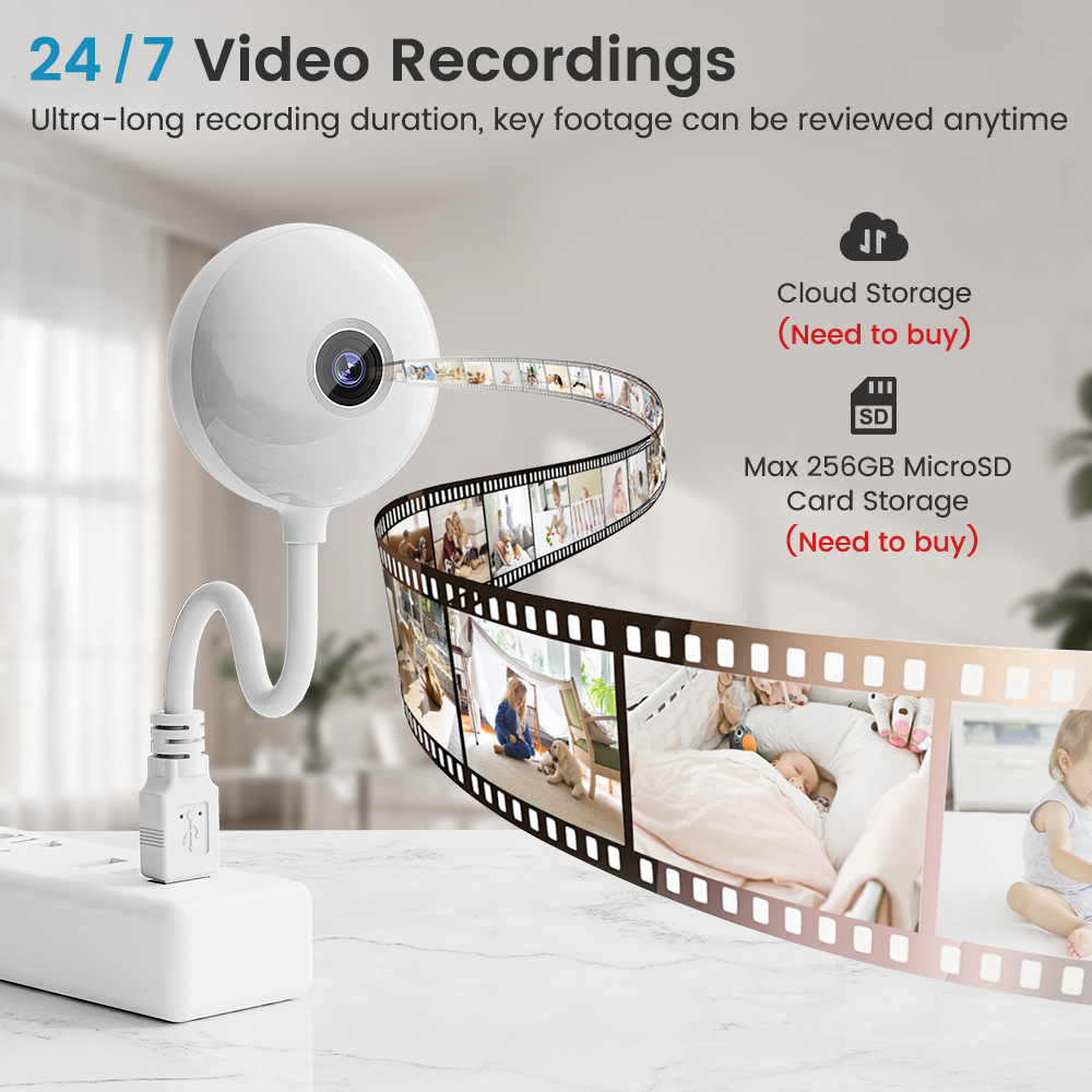 Kamera IP Mini WiFi USB 5MP de - Home Security Flood Lights ulasan dan harga