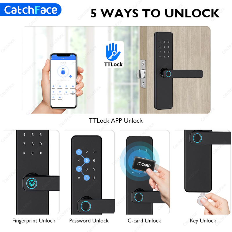 TTLock Kunci Pintu Pintar Sidi - Home Security Battery ulasan dan harga