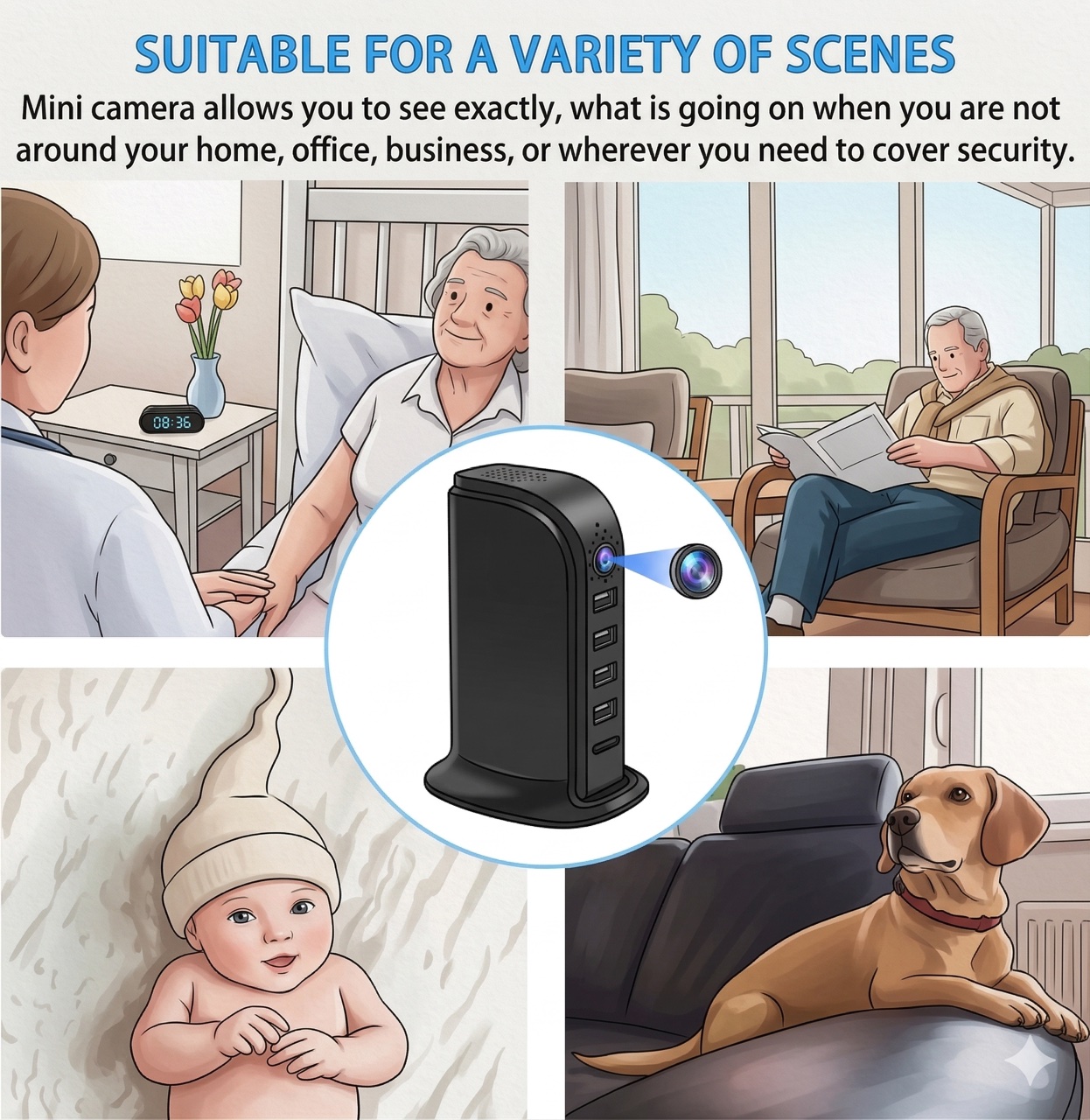 Kamera Keamanan Wi-Fi Ringkas  - Home Security Officer ulasan dan harga
