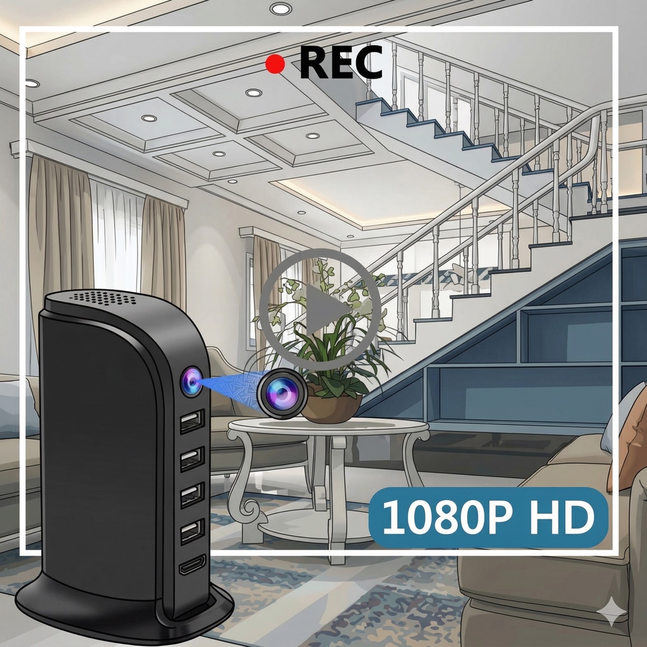 Kamera Keamanan Wi-Fi Ringkas  - Home Security Officer ulasan dan harga