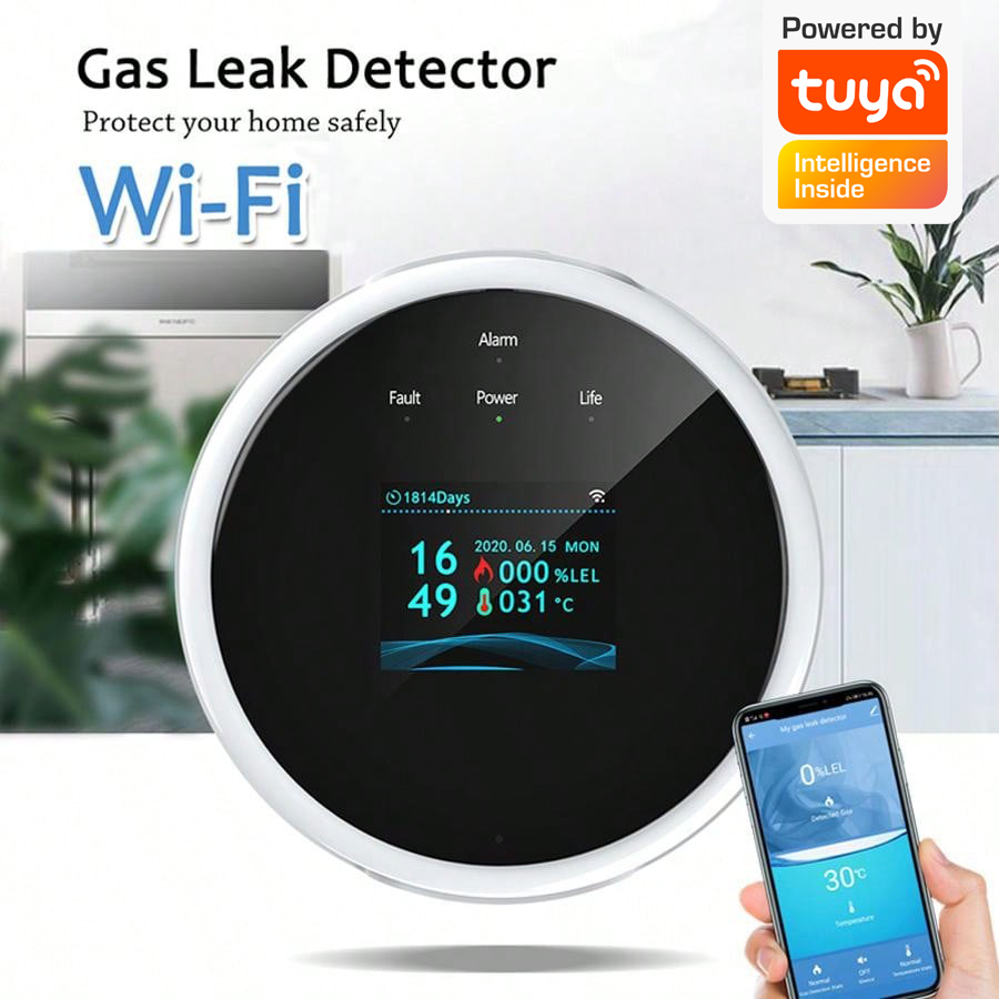 Sensor Alarm Gas WiFi 2.4G Det - Home Security Upgrades ulasan dan harga