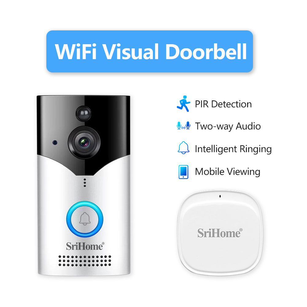 Srihome DH002 4MP 1440P Konsum - Peephole Camera Viewer ulasan dan harga