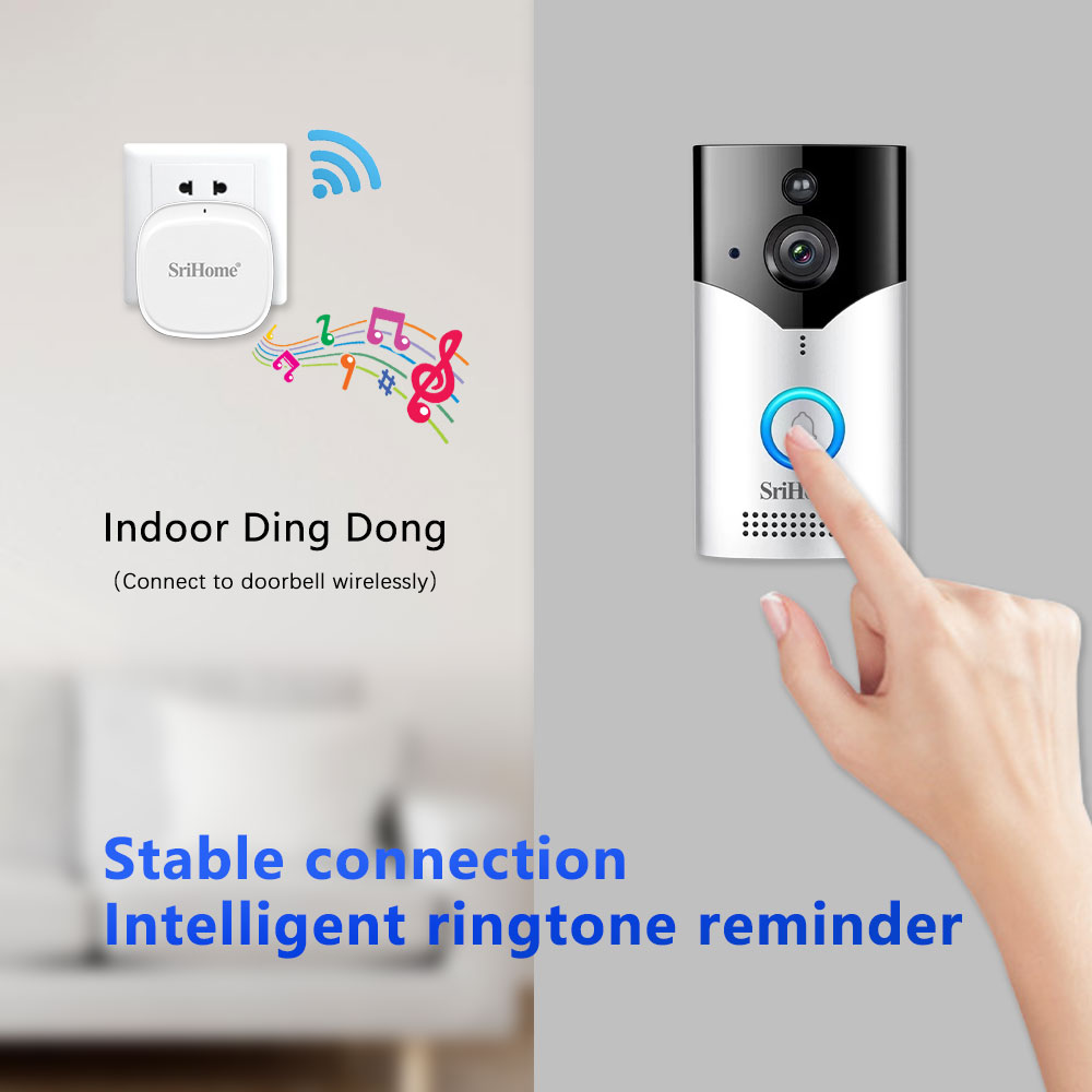 Srihome DH002 4MP 1440P Konsum - Peephole Camera Viewer ulasan dan harga