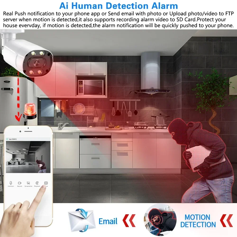 Paket Sistem Keamanan Rumah 4K - Home Security Outdoor ulasan dan harga