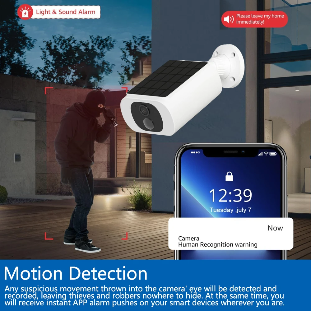 Kamera Keamanan Tenaga Surya T - Home Security Battery ulasan dan harga