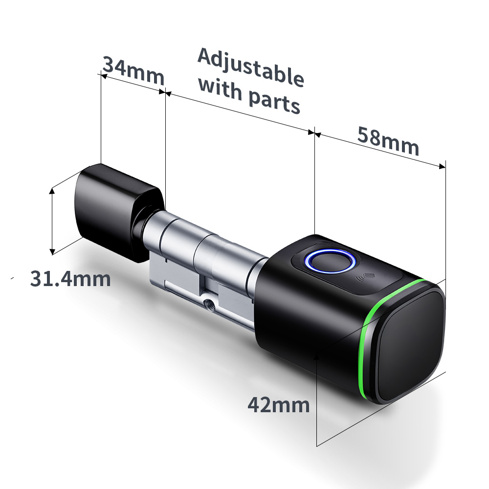 Kunci Silinder Pintar Tuya 60- - Home Security Battery ulasan dan harga