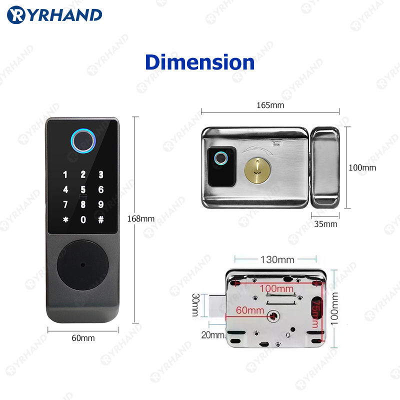 Tuya Kunci Pintar Tahan Air Wi - Home Security Battery ulasan dan harga
