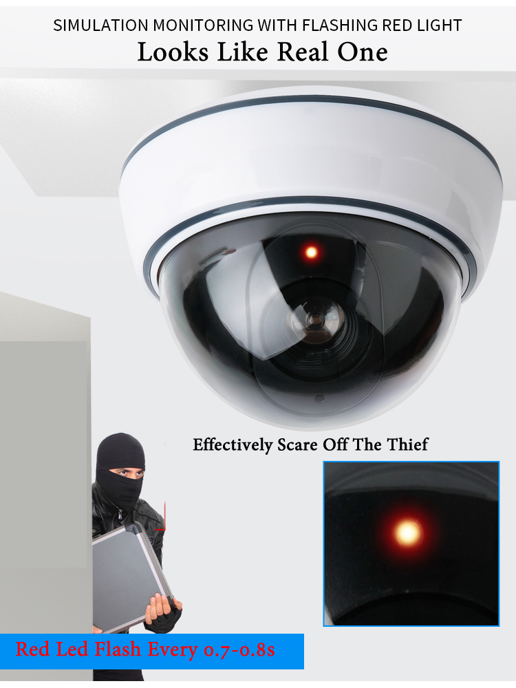 Kamera Kubah Palsu Hitam/Putih - Home Security Tips ulasan dan harga